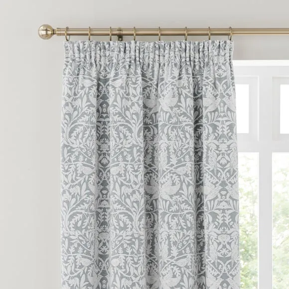 Alora Chenille Thermal Pencil Pleat Curtains