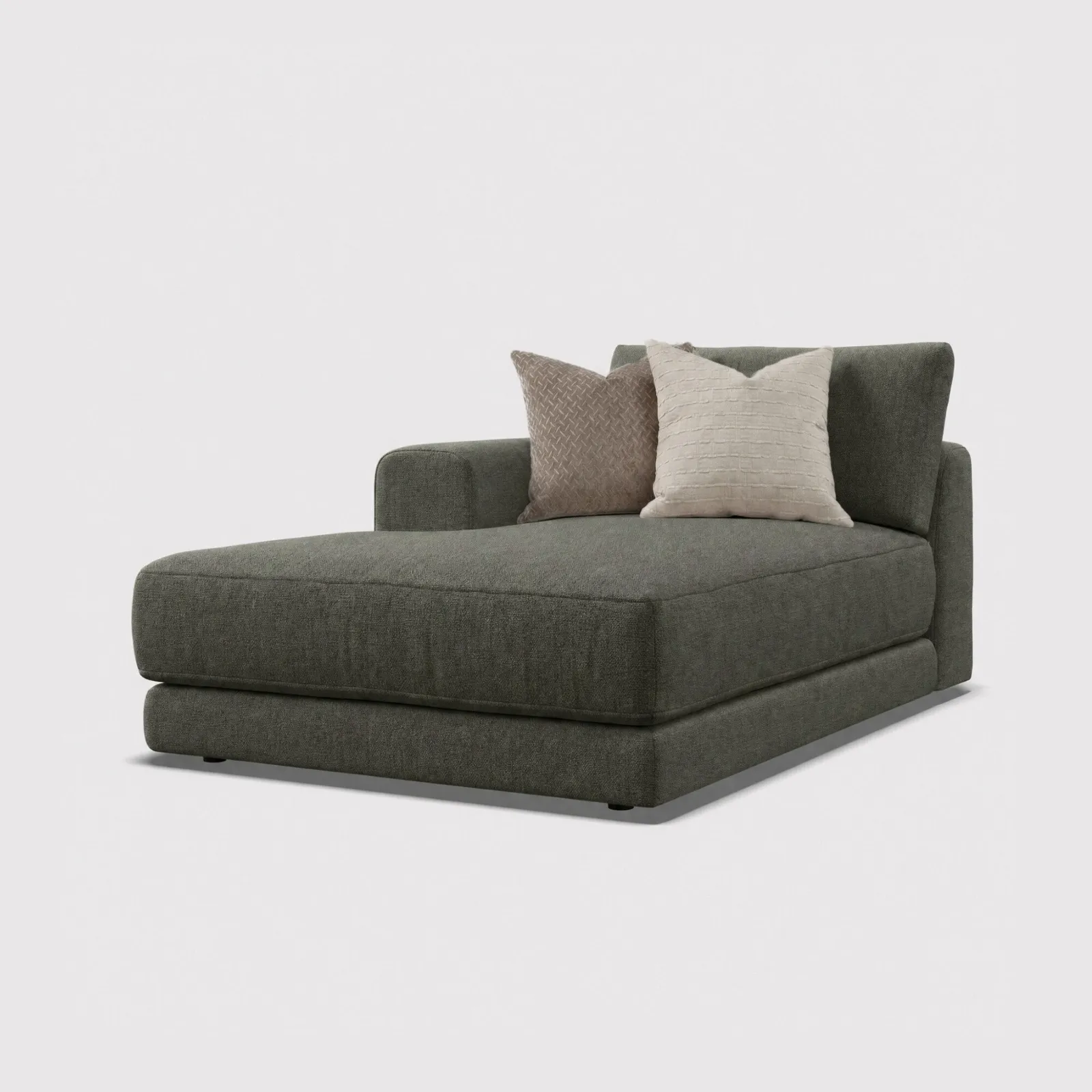 Lomax 1 Arm Chaise Lhf, Green | Barker & Stonehouse 1