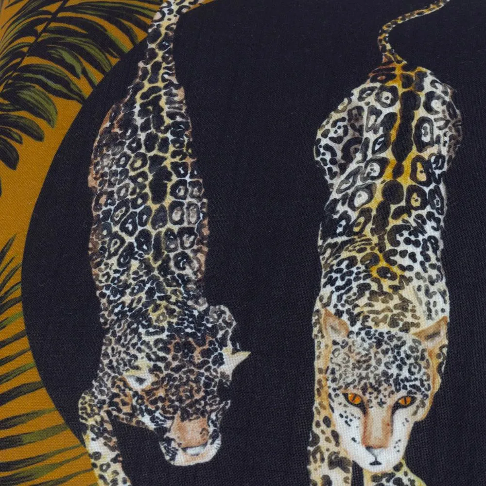 Paoletti Leopardis Trio Printed Outdoor Cushion in Gold 5