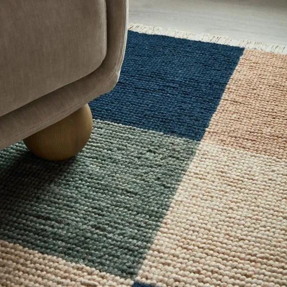 Otis Wool Patchwork Check Rug 6