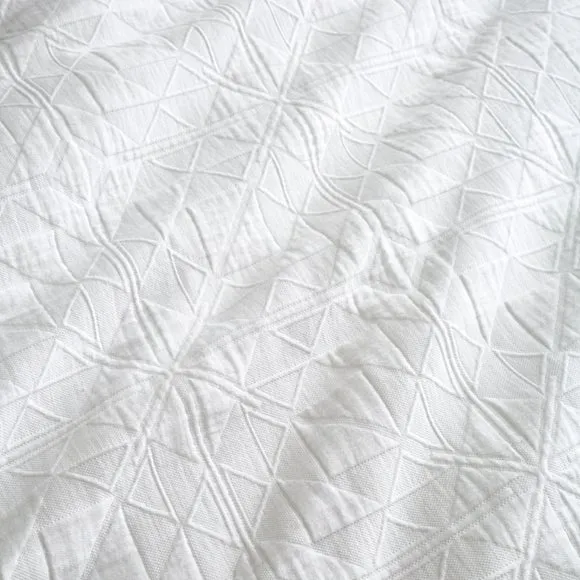 Geo Matalasse Jacquard 100% Cotton Duvet Cover & Pillowcase Set 3