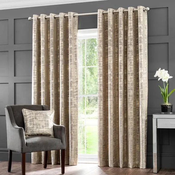 Romano Velour Eyelet Curtains (Blackout Available) 2