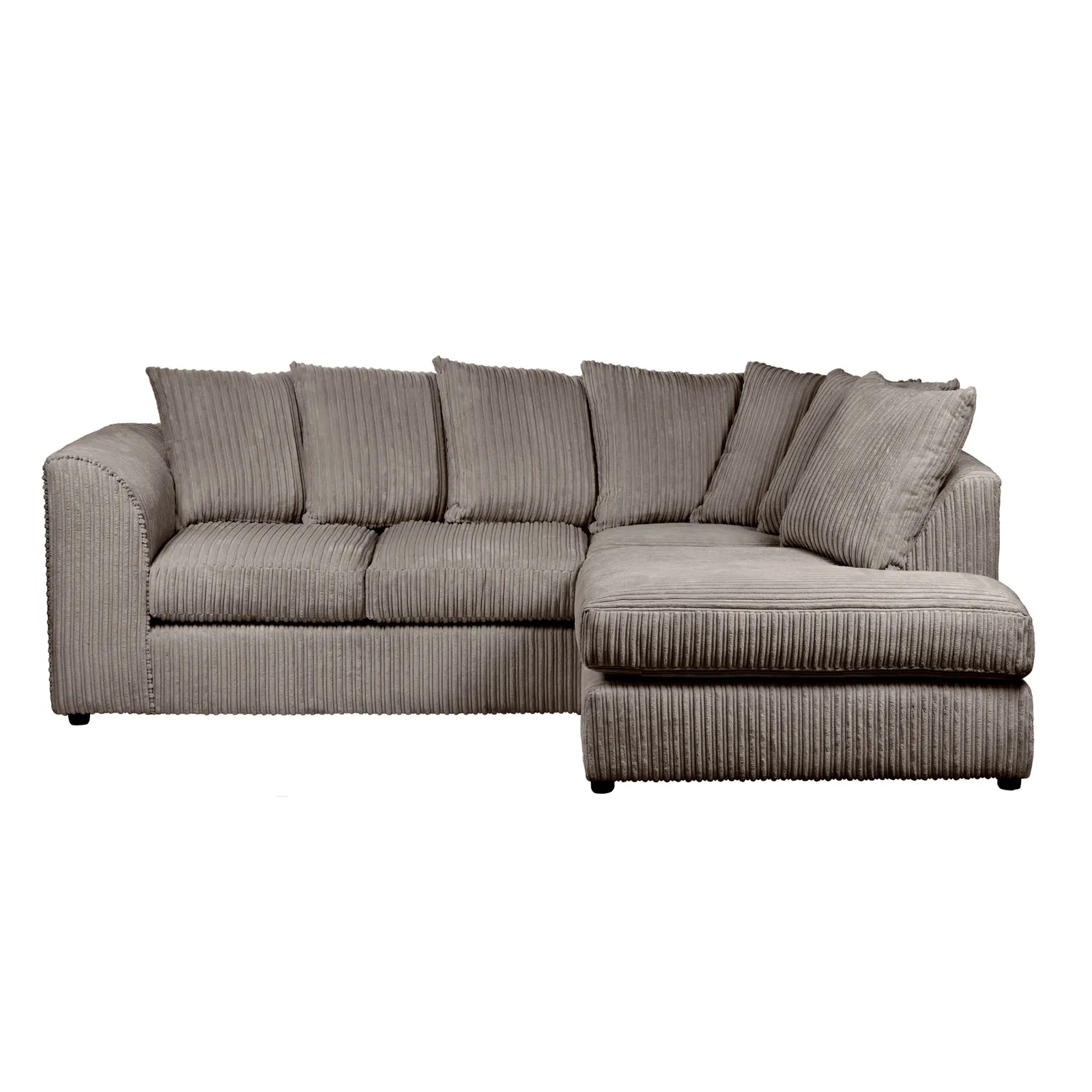 Blake Jumbo Cord Right Hand Corner Sofa Grey