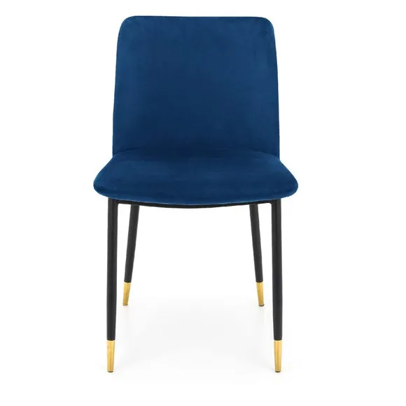 Delaunay Set of 2 Dining Chairs, Velvet 5