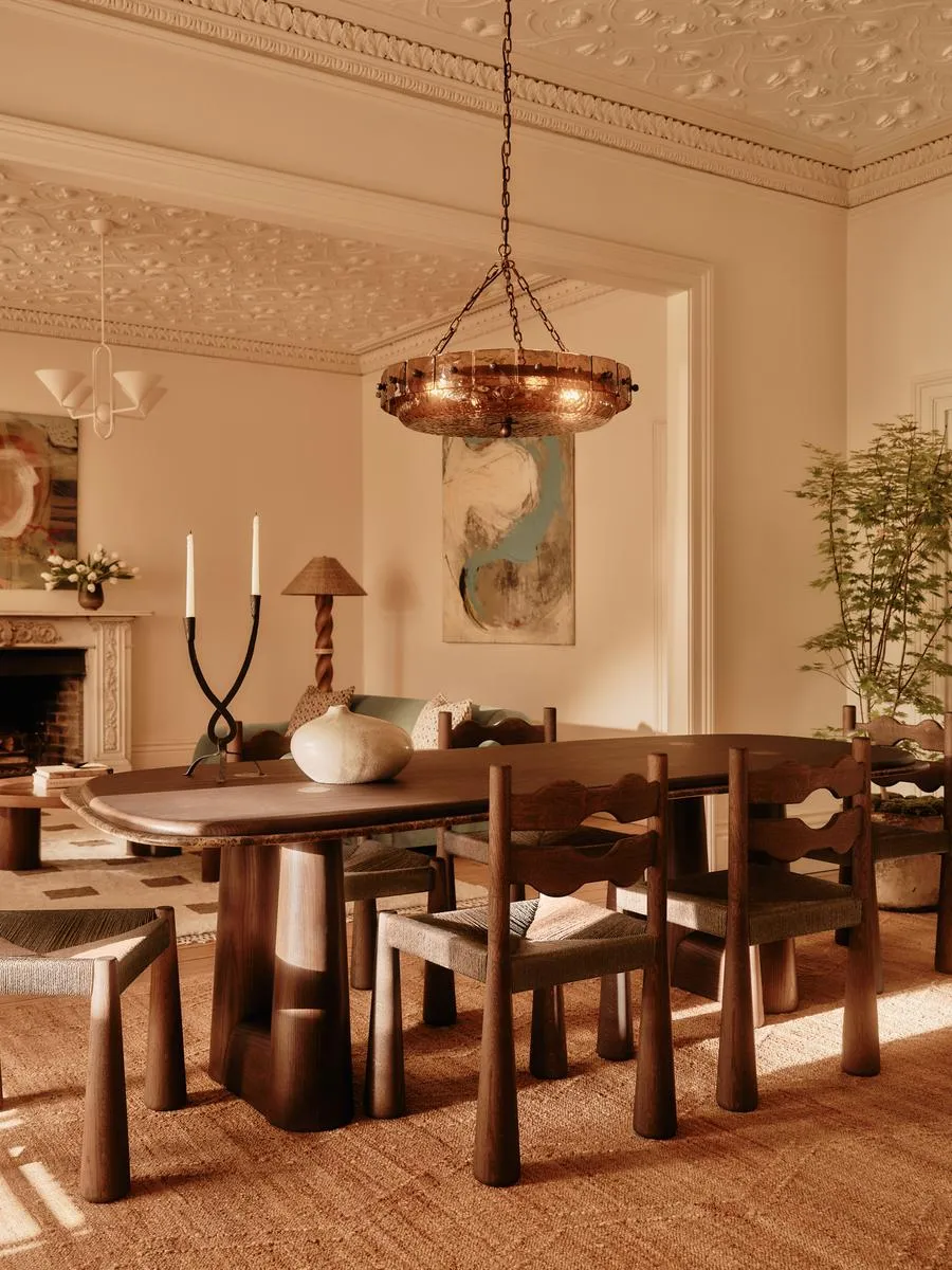 Cadenza Dining Table, Dark Emperador