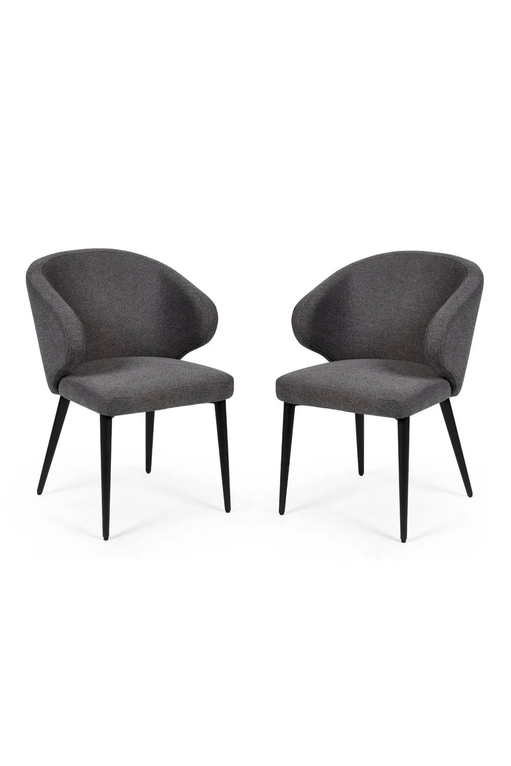 Julian Bowen Marcus Upholstered Dining Chair (Set of 2) in Mid Grey 5