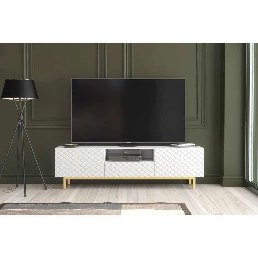 Creative Furniture Diamond Luxe TV Unit 180cm - White 2