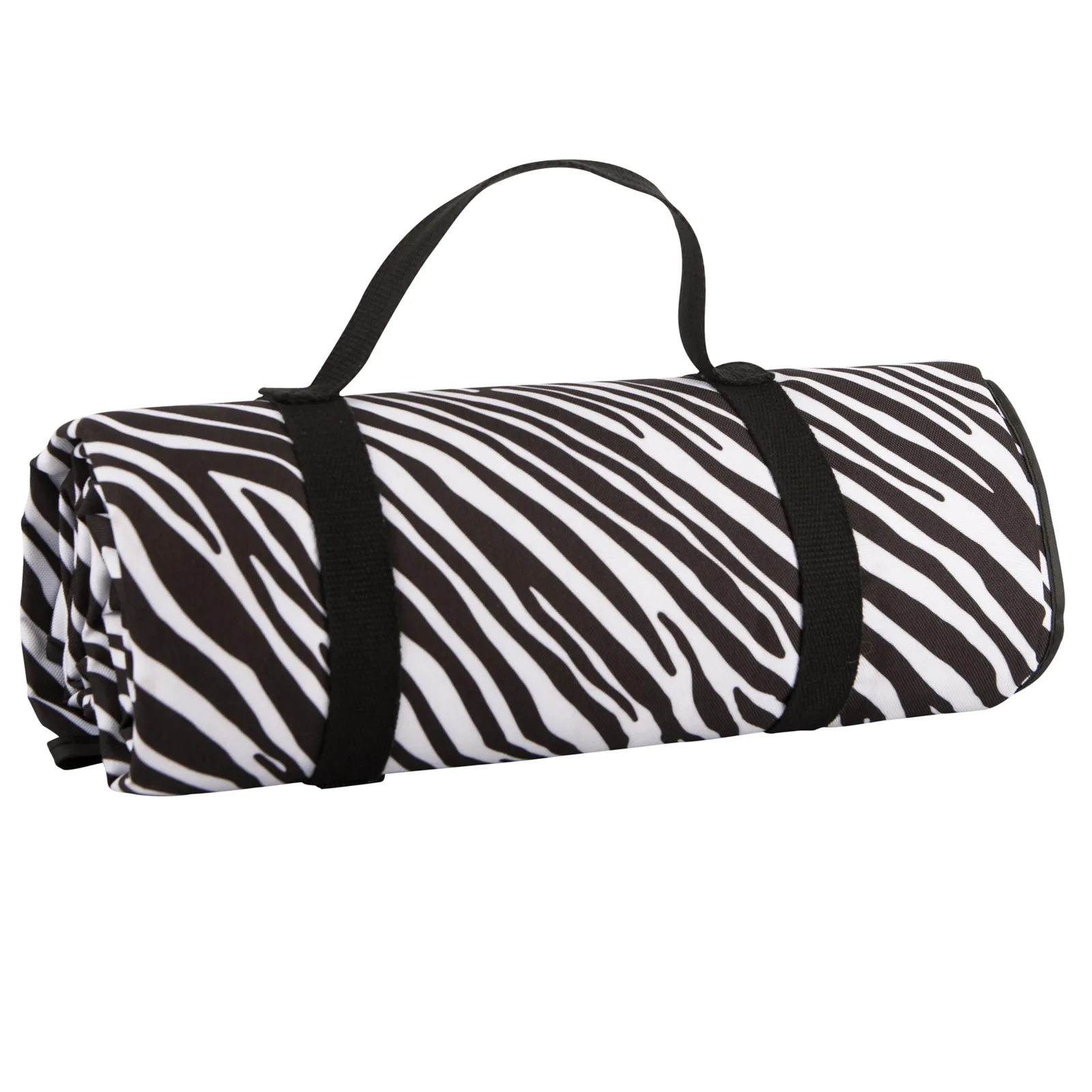 Madagascar Waterproof Picnic Rug Black and White