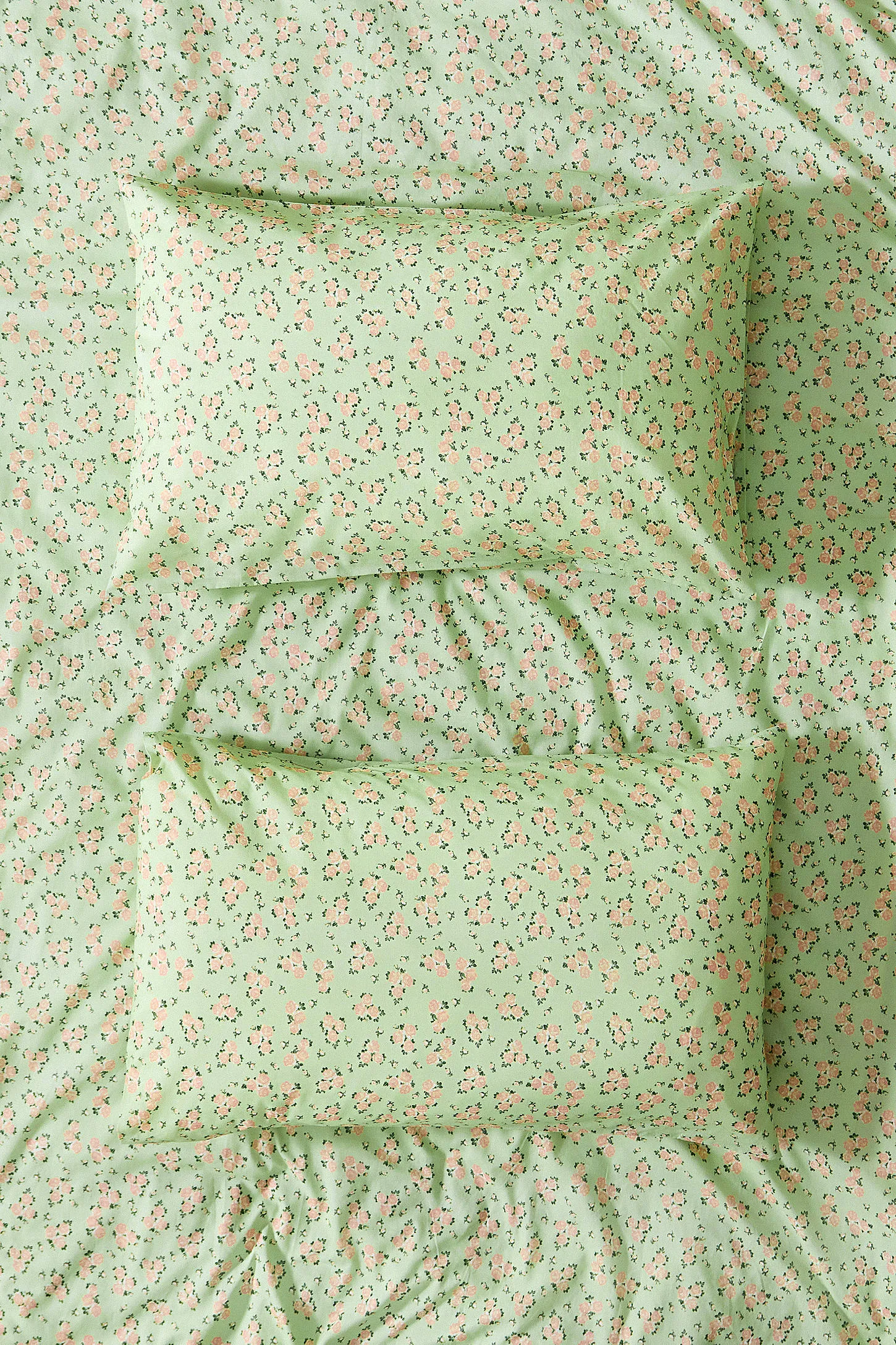 Maisie Green Floral Duvet Set - Light Green 3