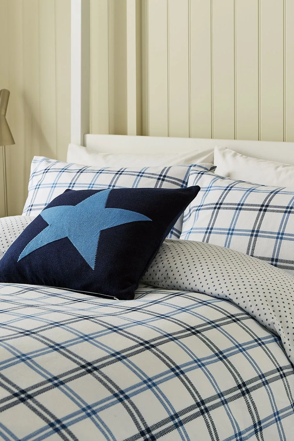 Helena Springfield 'Hunter's Check' Brushed Cotton Duvet Cover Set in Navy 2