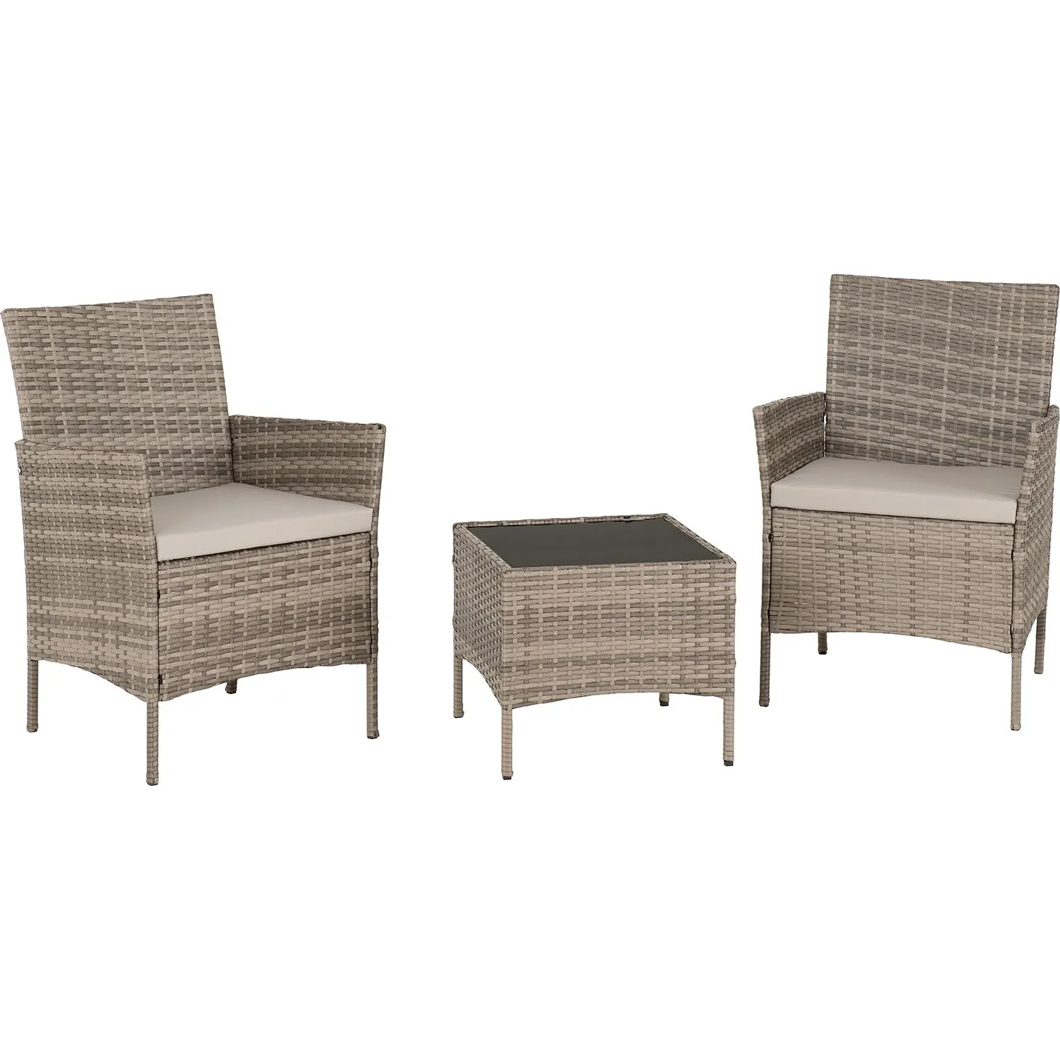 Seconique Willow 3PC Garden Set in Grey 2