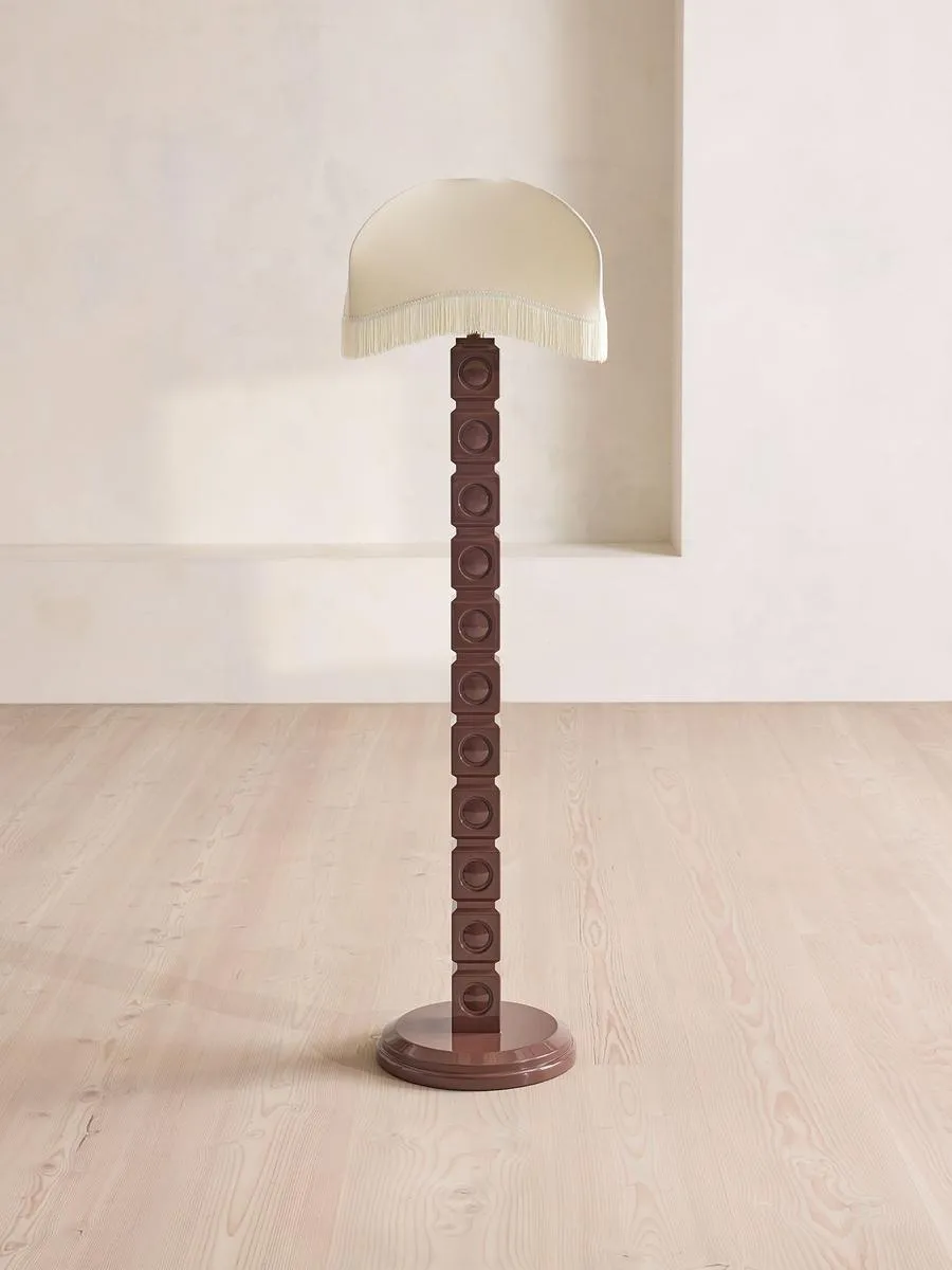 Reno Floor Lamp Complete, Bordeaux