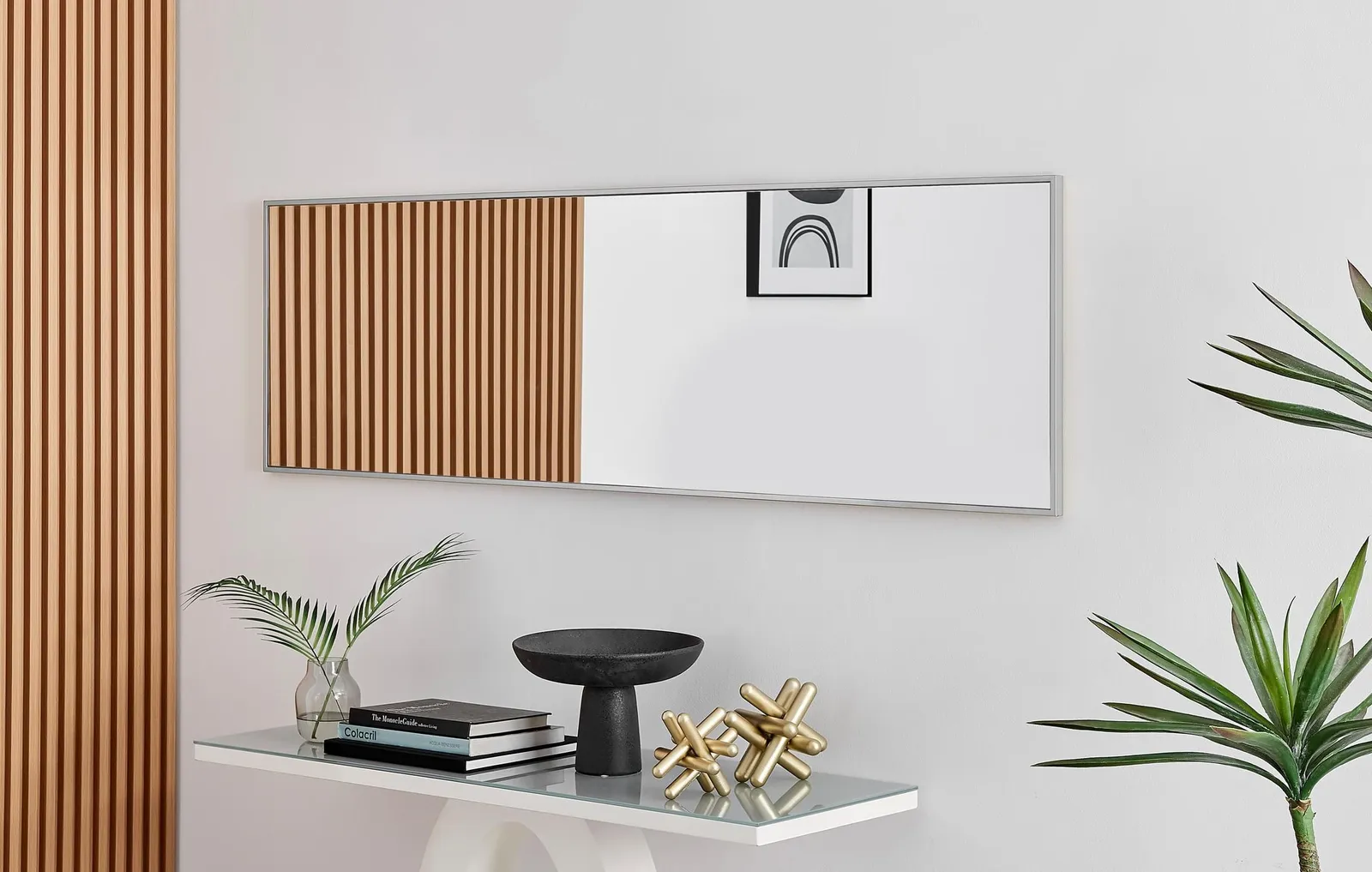 FurnitureboxUK Emma Full Length Extra Large 170x50cm Framed Rectangular Vertical Living Room Hallway Wall Mirror in Silver 1