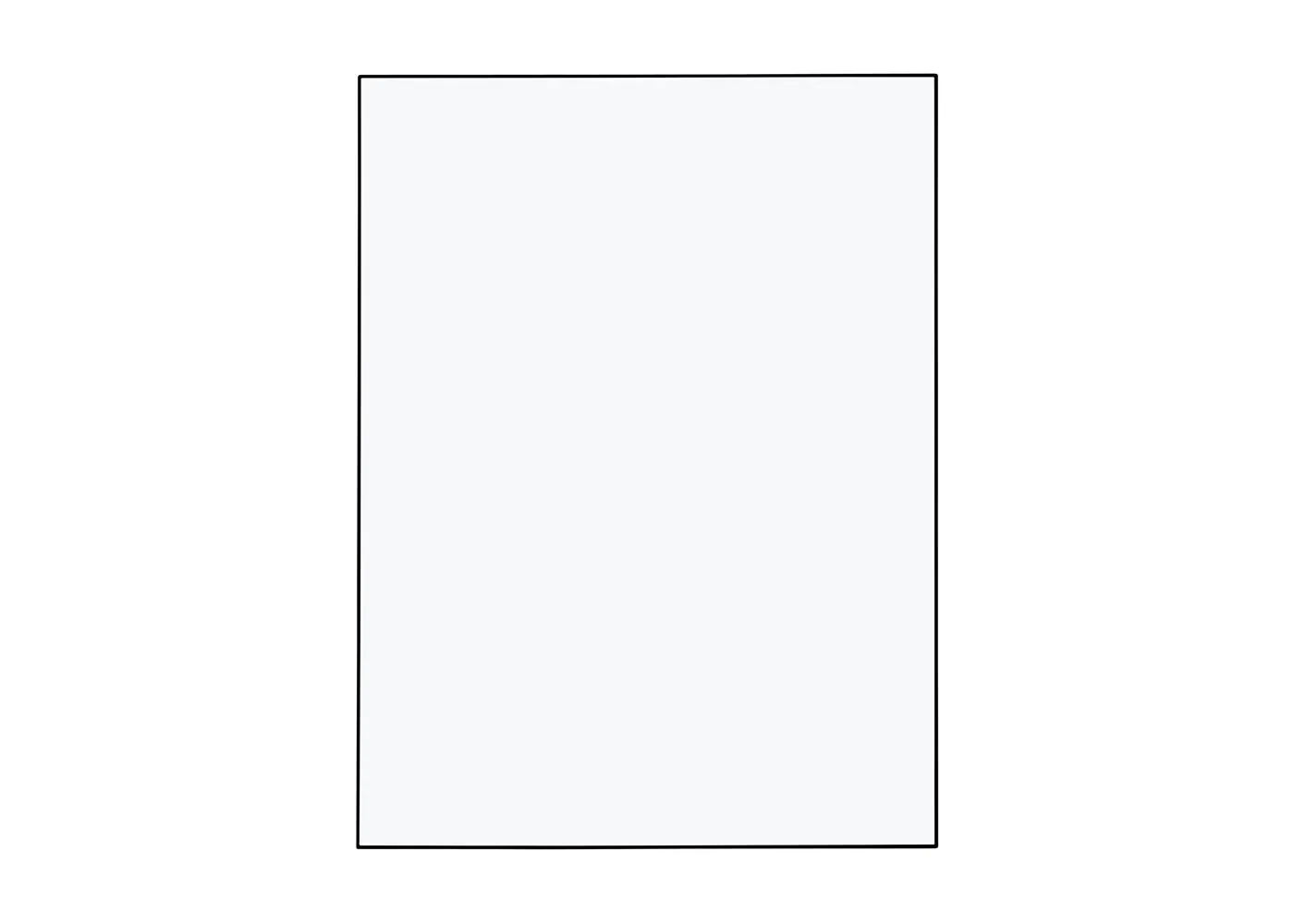 Heal's Fine Edge Mirror Rectangle 100x75cm Black 1