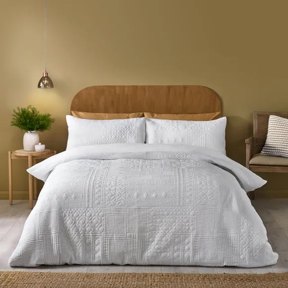 Catherine Lansfield Folkstone Geo Duvet Cover & Pillowcase Set 3