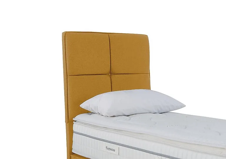Dalmore Floor Standing Headboard - Single - Tweed Mustard