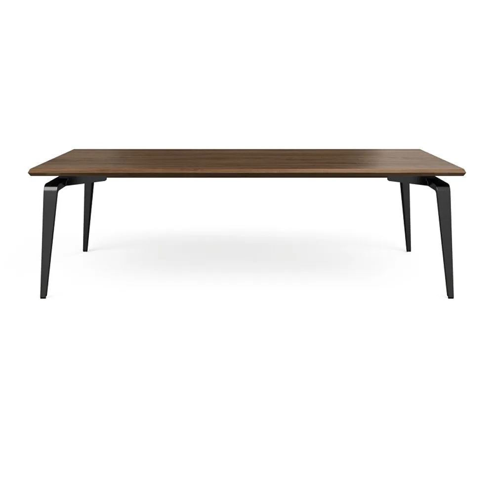 Ligne Roset Odessa Dining Table European Walnut Black Legs 240 x 98cm