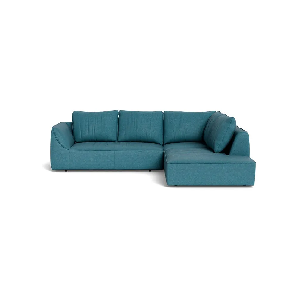 Heal's Morven Right Hand Facing Large Corner Sofa Brushed Cotton Cadet 1