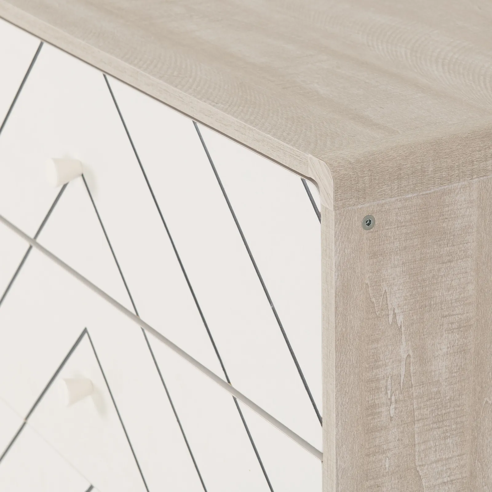 Seconique Dixie 4 Drawer Chest in White 6