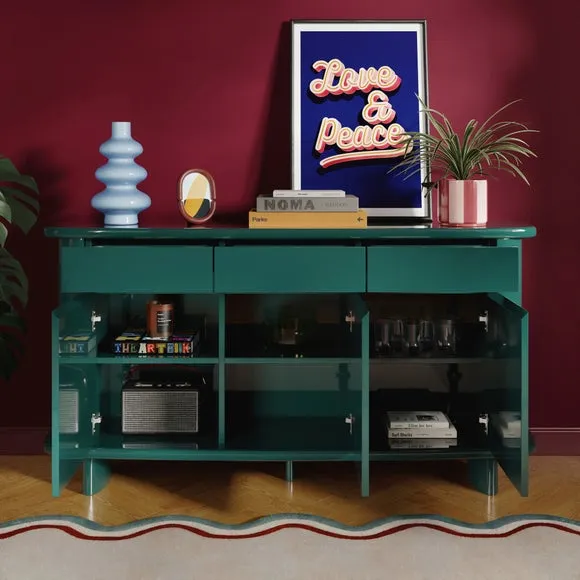 Elements Ellis Gloss Wide Sideboard 2