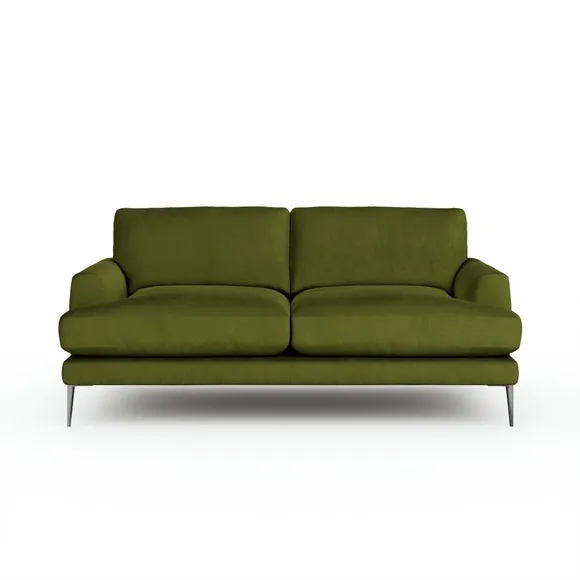 Lawson Matte Plush Velvet 3 Seater Sofa 6