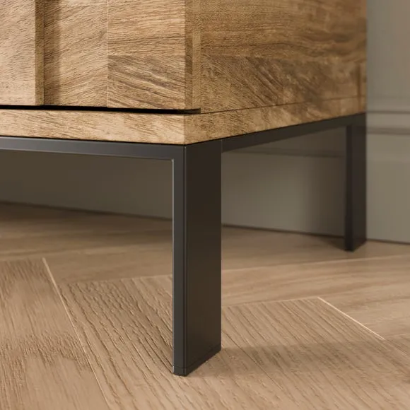 Watson Extra Wide TV Unit for TVs up to 80", Wood Effect 5