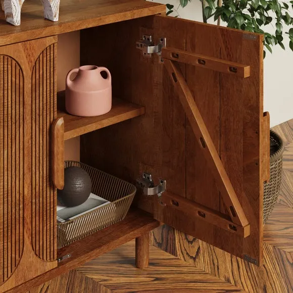 Khari 4 Door Large Sideboard, Mango Wood 3