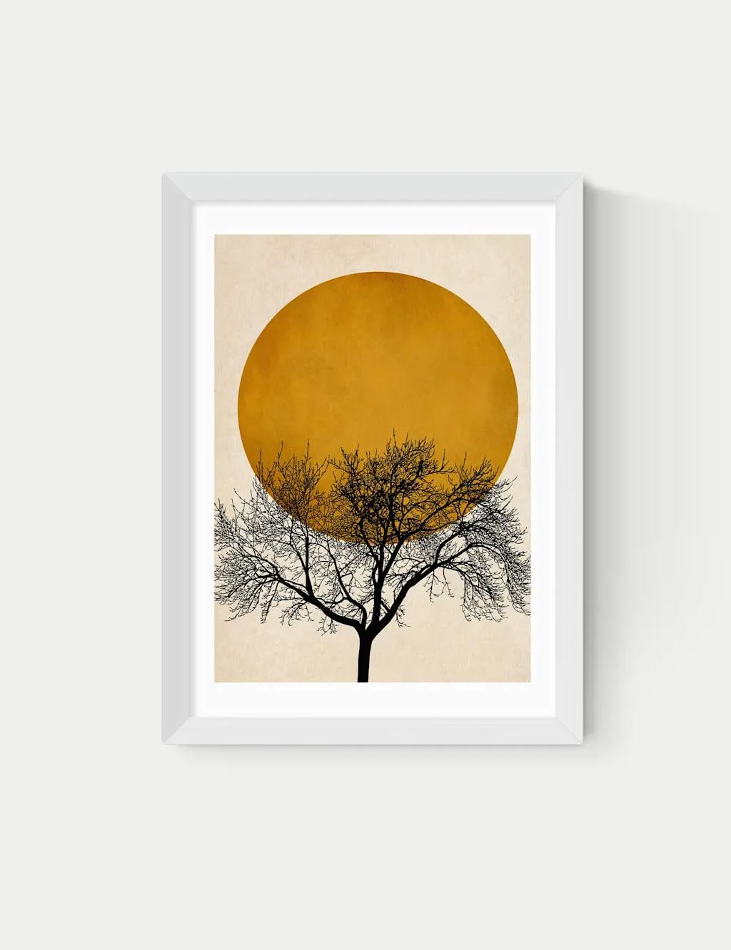 East End Prints Winter Morning by Kubistika Framed Art Print White