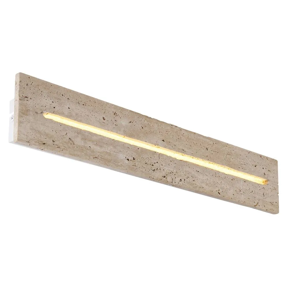 Netlighting Rojas Rectangle Integrated LED Flush Wall Lamp Matt White 3000K
