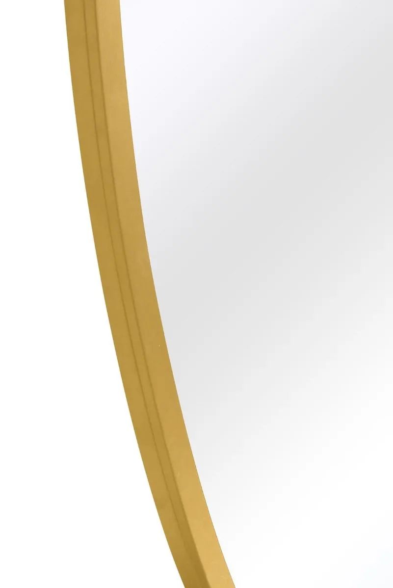 MirrorOutlet Gold Metal Framed Oval Garden Wall Mirror 79" X 44" (200 x 112CM) 5