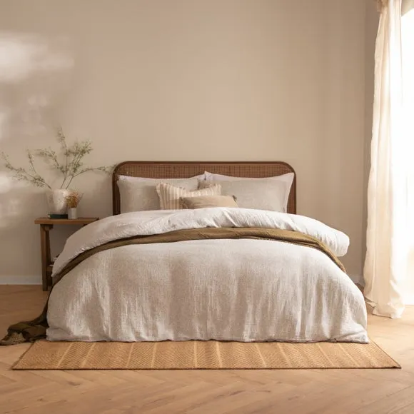 Yard Perrie Leaf 100% Cotton Duvet Cover and Pillowcase Set 1
