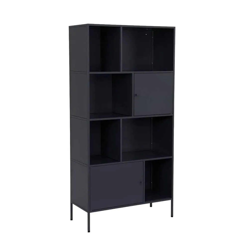 sweeek Buffet, industrial metal storage unit with 8 compartments in Black 2