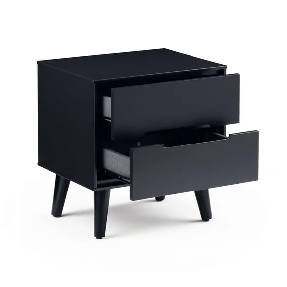 Cecil 2 Drawer Bedside, Anthracite 4
