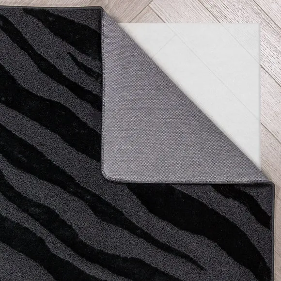 Boucle Carved Zebra supersoft Rug 3