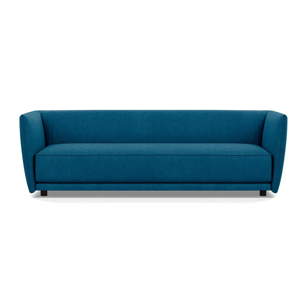 Heal's Valley 4 Seater Sofa St Moritz Teal Walnut Stain Feet 1