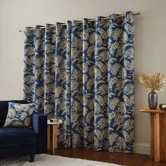 Dakota Embroidered Eyelet Curtains 4