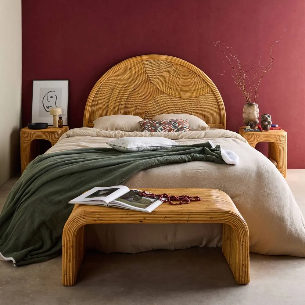 sweeek Natural rattan headboard in Beige 4