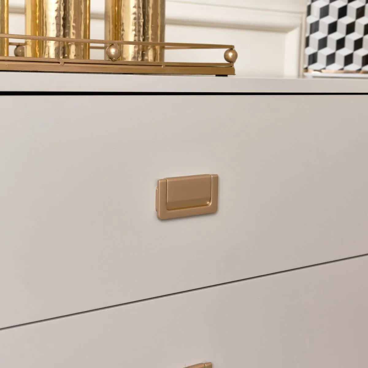 Melody Maison Large 3 Drawer Chest Of Drawers - Elle Stone Range 3