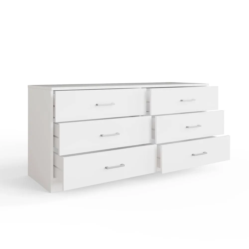 GFW Bailey 3+3 Drawer Chest in White 3