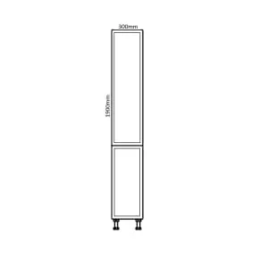 Wickes Winsford Dove Grey Standard Depth Tower Unit - 300mm 2