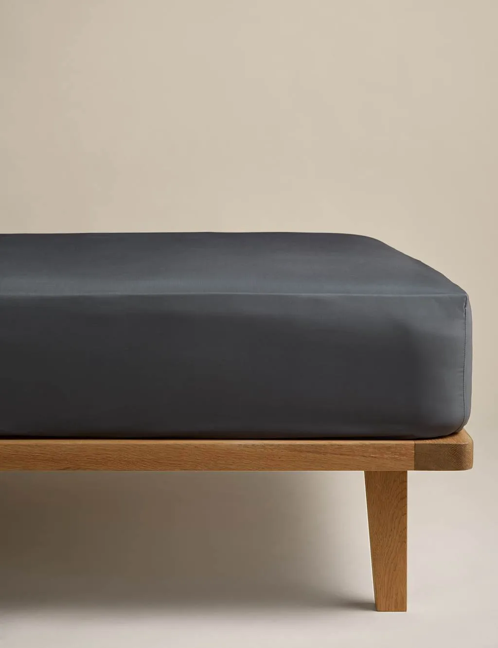 M&S Egyptian Cotton Deep Fitted Sheet Charcoal