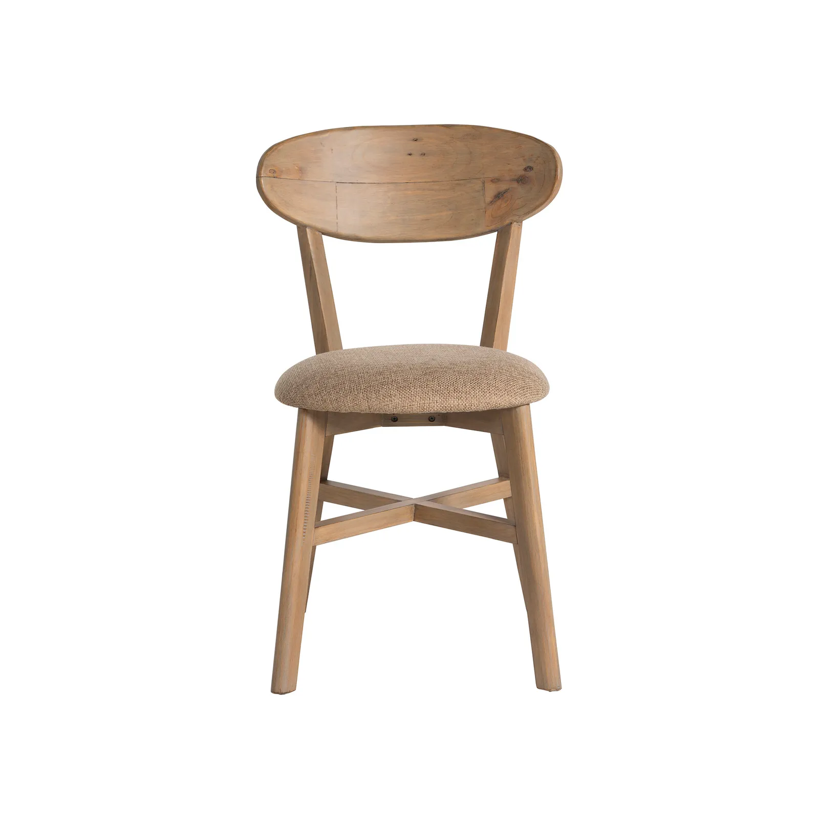 Lathan Dining Chair, Brown Fabric | Barker & Stonehouse 4