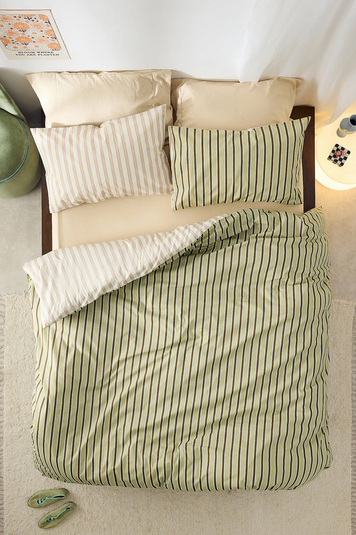 Sundae Stripe Reversible Duvet Set