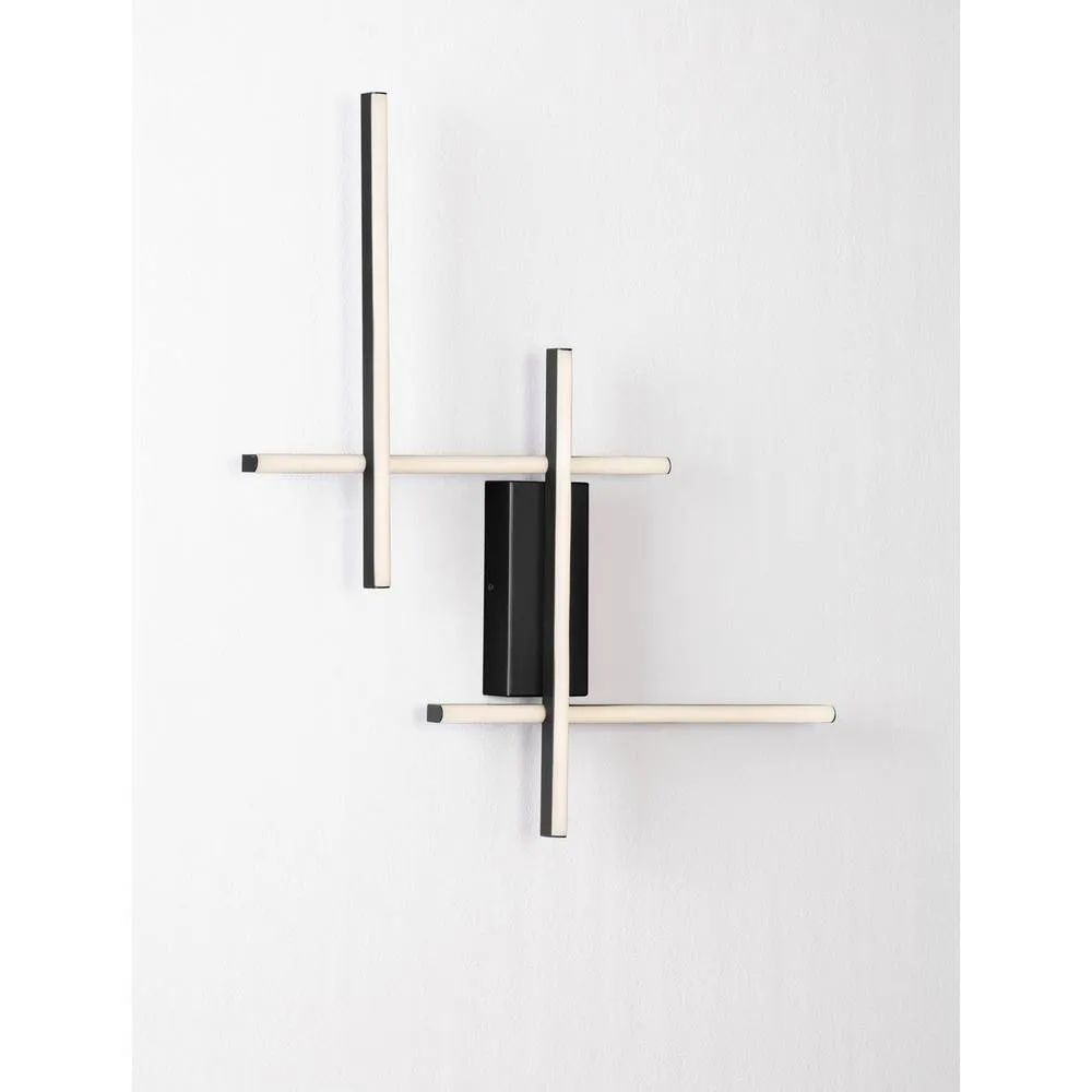 Netlighting Apecho Wall Lamp Sandy Black Triac Dimmable LED 28W 1055lm 3200K 6