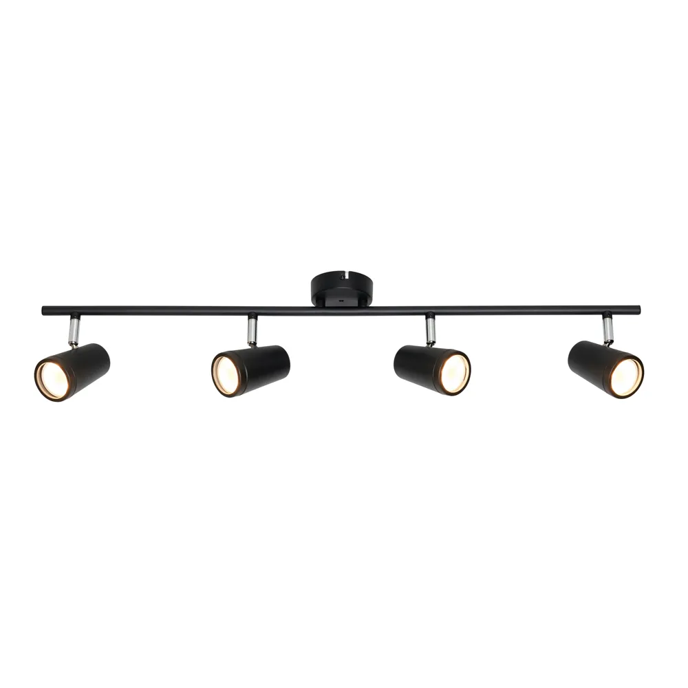 Frida Bathroom Ceiling Spotlight Bar, Black 1