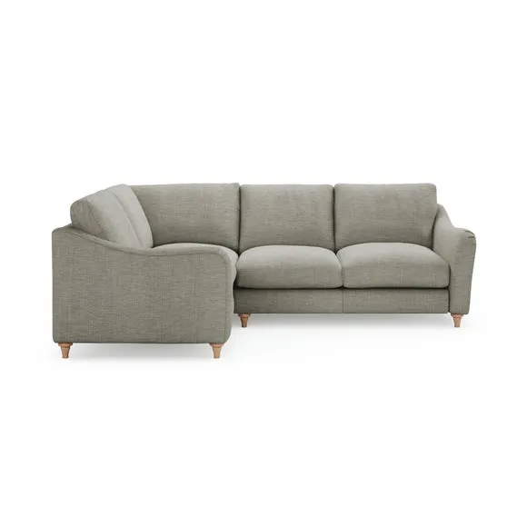 Hattie Slub Faux Linen Corner Sofa 1