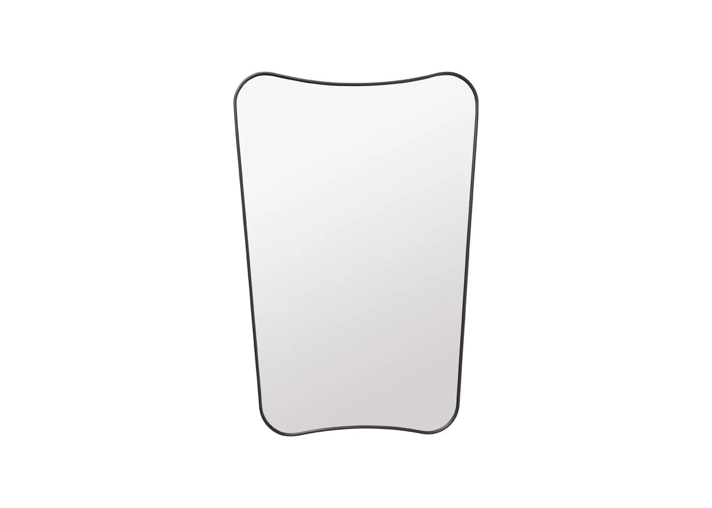 Gubi FA33 Rectangular Wall Mirror Medium Black 1