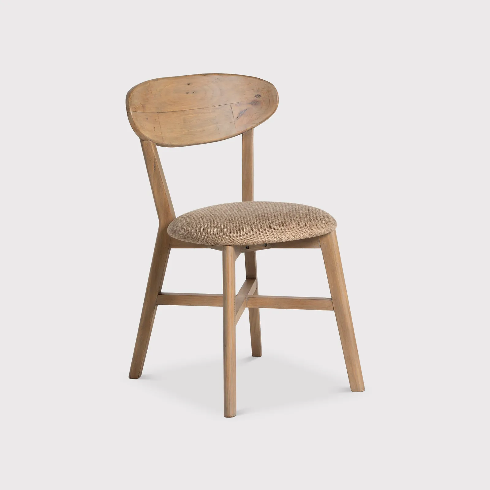 Lathan Dining Chair, Brown Fabric | Barker & Stonehouse 2