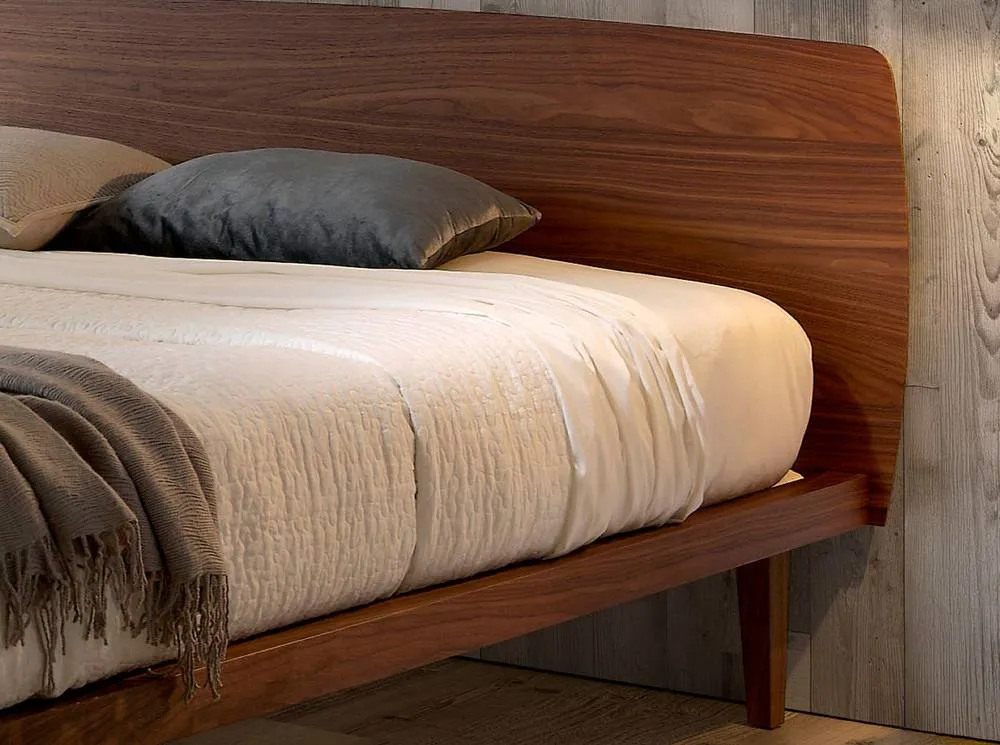 Angel Cerda Walnut Veneer Double Bed Model (160x200 cm) 5