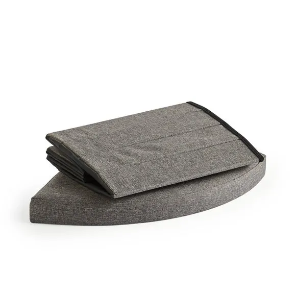Faux Linen Corner Ottoman 4